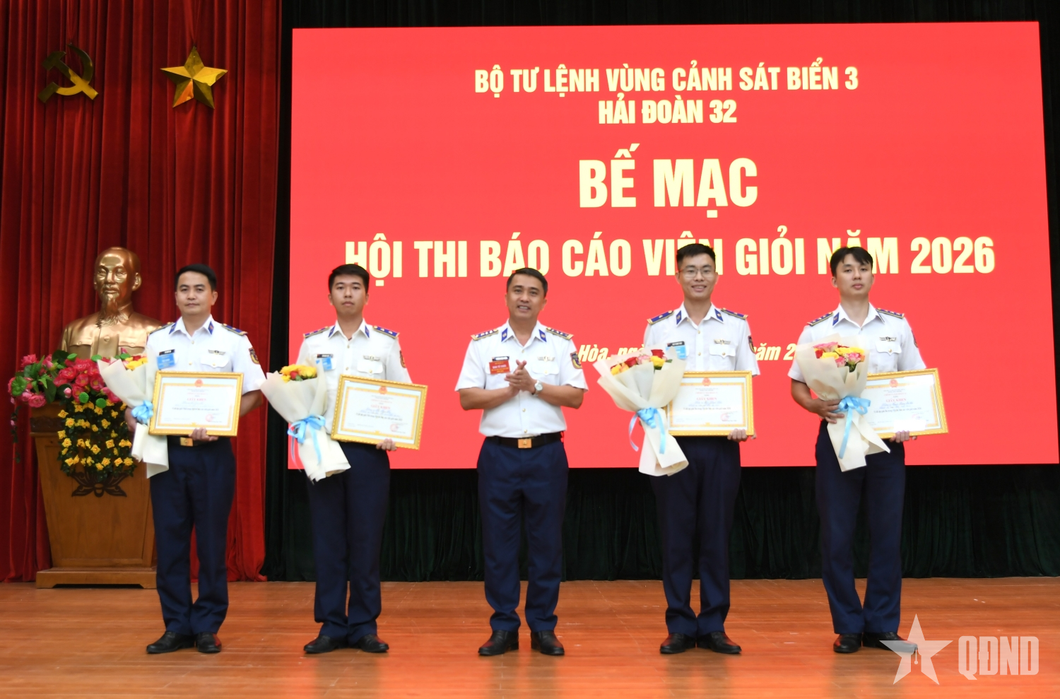 Hải đoàn 32: 100% cán bộ đạt khá, giỏi tại hội thi báo cáo viên giỏi